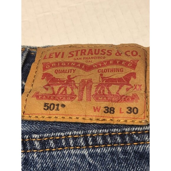 Vintage Levis 501 Straight Leg Jeans 38/30 - Picture 2 of 5